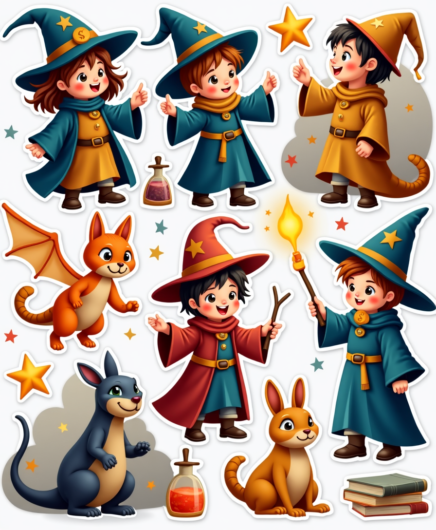 Kids Stickers - Sheet v48